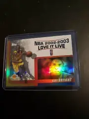 KOBE BRYANT 2003 TOPPS #LL-KB LOVE IT LIVE GOLD HOLOFOIL REFRACTOR LIKE INSERT