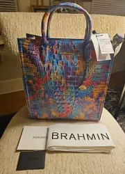Brahmin Monique Convertible Tote in Crush Melbourne Leather NWT Sold Out On Site