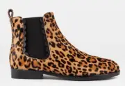RADLEY LEOPARD PRINT LEATHER CHELSEA ANKLE BOOTS SIZE 5 38 NEW!!!