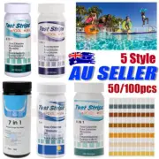 50/100pcs Chlorine Dip Test Strips Hot Tub SPA Swimming Pool PH Tester Paper GV
