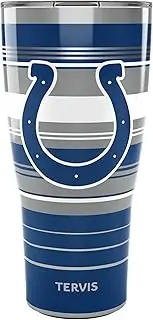 Tervis Traveler NFL Indianapolis Colts - Hype Stripes Triple Walled Insulated Tumbler Travel Cup Keeps Drinks Cold & Hot, 30oz, Stainless Steel