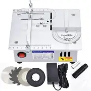 Adjustable Depth Mini Table Saw with Unibody Steel Frame for DIY Projects