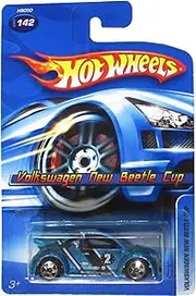 [Mattel] Hot Wheels 2005 1:64 Scale Teal Blue Volkswagen New beetle Cup Die Cast Car #142