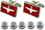 [Select Gifts] Shirt Dress Studs Parachute Regiment Military England Flag Cufflinks