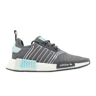 adidas 休閒鞋 NMD_R1 W 女鞋 灰 白 藍 緩震 Boost 經典 運動鞋 愛迪達 GW9472