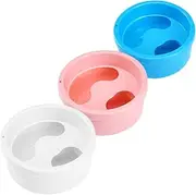 VINTORKY 3pcs Soaking Container Nail Art Accessory Manicure Bowls Soaker Nail Salon Supplies Nail Soak Bowl Pot Nail Art Soak Bowl Gel Finger Soaking Bowl Manicure Soaking Bowl Plastic