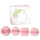 Strawberry Velvet Triangle Powder Puff Face Blender Make Sponge Soft Compact^`