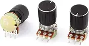 Aexit 3 (Potentiometer) Pcs B1K 1K Ohm 13mm Rotating Shaft Metal Audio Single (62ry851qf359) Linear Potentiometer
