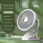 USB Desk Clip On Fan with Light Mini Portable Cooling Stroller 5 New Fan I0U7