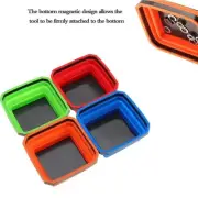 4.5 Inch Collapsible Magnetic Screw Tray Silicone Bowl Tool Part Storage Box#