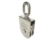 5/8" Soft Rope 4" Sheave Stainless Marine Rigging Block Pulley 2,000 LBS T316