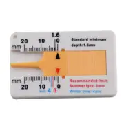 Tyre Tread Depth Gauge Car Motorcycle Trailer Van Wheel Tool Measure Neu M6N8