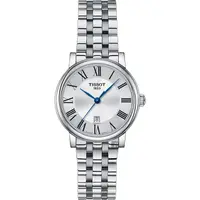 在飛比找PChome24h購物優惠-TISSOT 天梭 Carson 羅馬石英女錶-銀/30mm