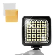 LSP LED Camera Camcorder Light Panel Mount, White Yellow Filter for DSLR Camera