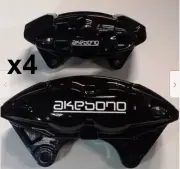4x Fits AKEBONO Brake Caliper High Temp Vinyl Decal Sticker Set of 4