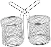 WATIIFUFU Reusable Frying Basket Deep Frying Baskets Only Oil Strainer Replacement Set