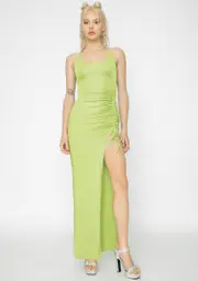 [I AM GIA] Green Halley Maxi Dress