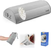 Inflatable Bolster Pillow for Legs, Half Moon Pillow Knee Pillow for Back Sleepi