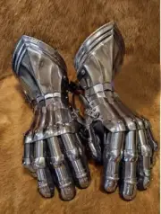 Medieval Polished Knights Gauntlets