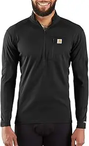[CARHARTT] Men's Force Tech Quarter-Zip Thermal Base Layer Long Sleeve Shirt