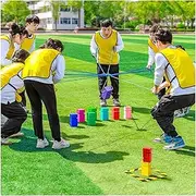 Team Building Games for Work, Kids Adults Field Day Outdoor Game Set, Group Activity Games for 5-20 People (Color : Multi-Colored, Size : 5PCS)