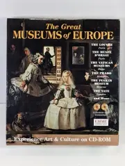 RARE The Great Museums of Europe 2 Disc PC CD-ROM (NEW OLD STOCK, SEALED IN BOX)