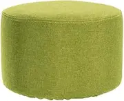 Round Footstool Slipcover/Ottoman Slipcover Cover Small 26x18cm Burlap Ottoman Cover Stool Slipcover Ottoman Pouf Home Furniture Protector Covers,A7,26x18