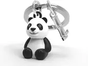 Metalmorphose Miniature 3D Metal Keychain - Panda, Whitehill MTM293-01