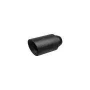 Redback Exhaust Tip - 63mm 2-1/2" In 76mm 3" Out 203mm Long Black Matt