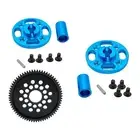 54500 Aluminum Kit Metal RC Gears Upgrade Parts for Tamiya TT02 1/10 Scale Model