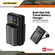 Nitecore Dual-slot Usb Travel Battery Charger - For Nikon Battery #unk1