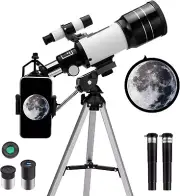 Telescope,Telescopes for Adults Kids Beginners, 70Mm Aperture Astronomy Refracto