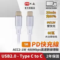 在飛比找PChome24h購物優惠-PX大通 ACC2-1W Charge & Sync 支援6