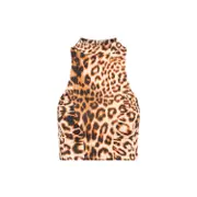 [Rotate] Rotate-Almond Comb Halterneck Top-Donna 34 EU