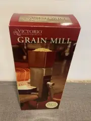NIB VICTORIO Model VKP1012 Hand Grain Mill Make Flour, Grind Herbs & Spices