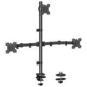 Triple Monitor Mount, Monitor Stand fits 3 Screens up to 32 inch, 17.6 lbs Ea...