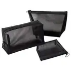 Mesh Transparent Cosmetic Makeup Case Women Make Up Organizer Storage Bag Pou W3