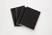 Livescribe A5 Spiral Smart Ruled Notebook for LivePen and Echo 2 Smart Pens | 6.3 in x 8.3in | 4-Pack | Black | ANX-00003