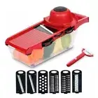 Vegetable Chopper Slicer Onion Dicer Veggie Fruit Kitchen Cutter Tool w/ 6 Blade