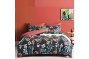 400TC Cotton Sateen | Quilt Cover Set | Secret Garden | King