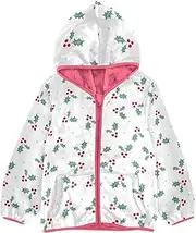 [Caihoyu] Toddler Sherpa Jacket Girls Fleece Zip Up Jacket Children Coats For Toddler Girls