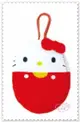 ♥小花花日本精品♥ Hello Kitty 紅色 鑰匙包 收納包 文具包 隨身包 手提包 錢包 56719307