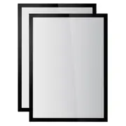 2PK Durable Duraframe Sun Static Cling A3 Document Holder Stationery Display BLK