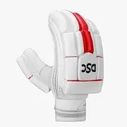DSC Flip 4.0 Batting Gloves | Color: White | Size: Mens LH | Material: PVC/Leather | for Men & Boys | Lightweight and Durable | Airflow Gusset for Ventilation | Better Protection