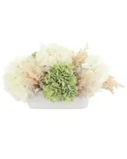 Creative Displays Spring Centerpiece with Hydrangeas & Pampas