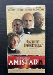 Amistad sealed VHS 1998 Steven Spielberg Morgan Freeman Anthony Hopkins