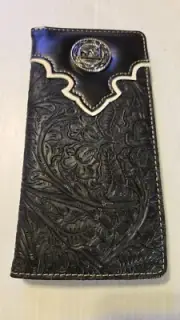 Men's Western wallet Long Roper (BLACK) / PRAYING COWBOY CONCHO