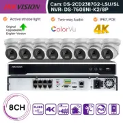 Hikvision 8CH 4K NVR 8MP IP Camera CCTV System ColorVu 2-Way Audio PoE IP67 AU