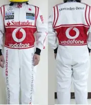 NEW VODAFONE MCLAREN GO KART RACE SUIT FOR MEN CIK/FIA LEVEL 2 2013