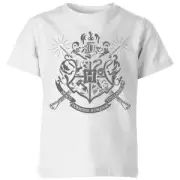 Harry Potter Hogwarts House Crest Kids' T-Shirt - White